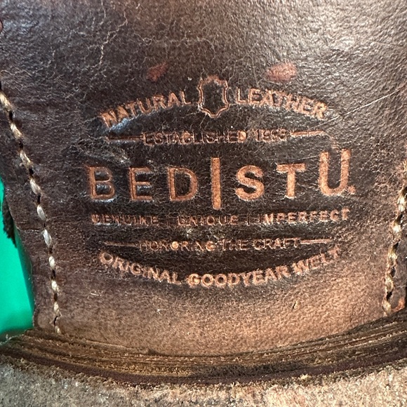 Bed Stu Dark Brown Leather Combat Boots - Picture 4 of 4